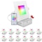 Luxrite 4 Inch Square Smart LED Recessed Lights RGBW Wifi App and Voice 10.5W 700LM No Hub Required, 12PK LR22742-12PK - alternate 1